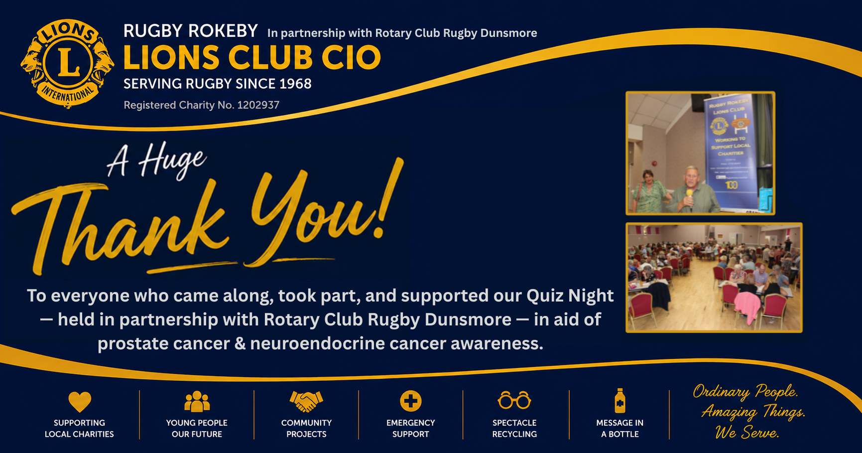 Quiz Night Thank You
