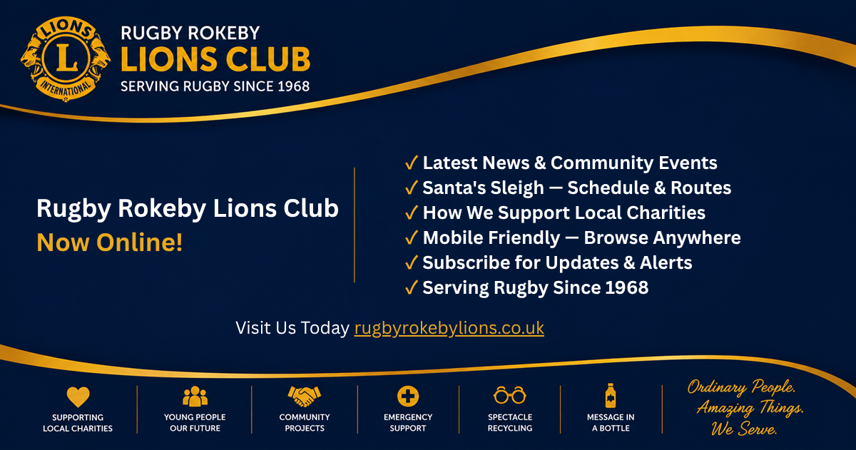 Rugby Rokeby Lions Club — We're Online!