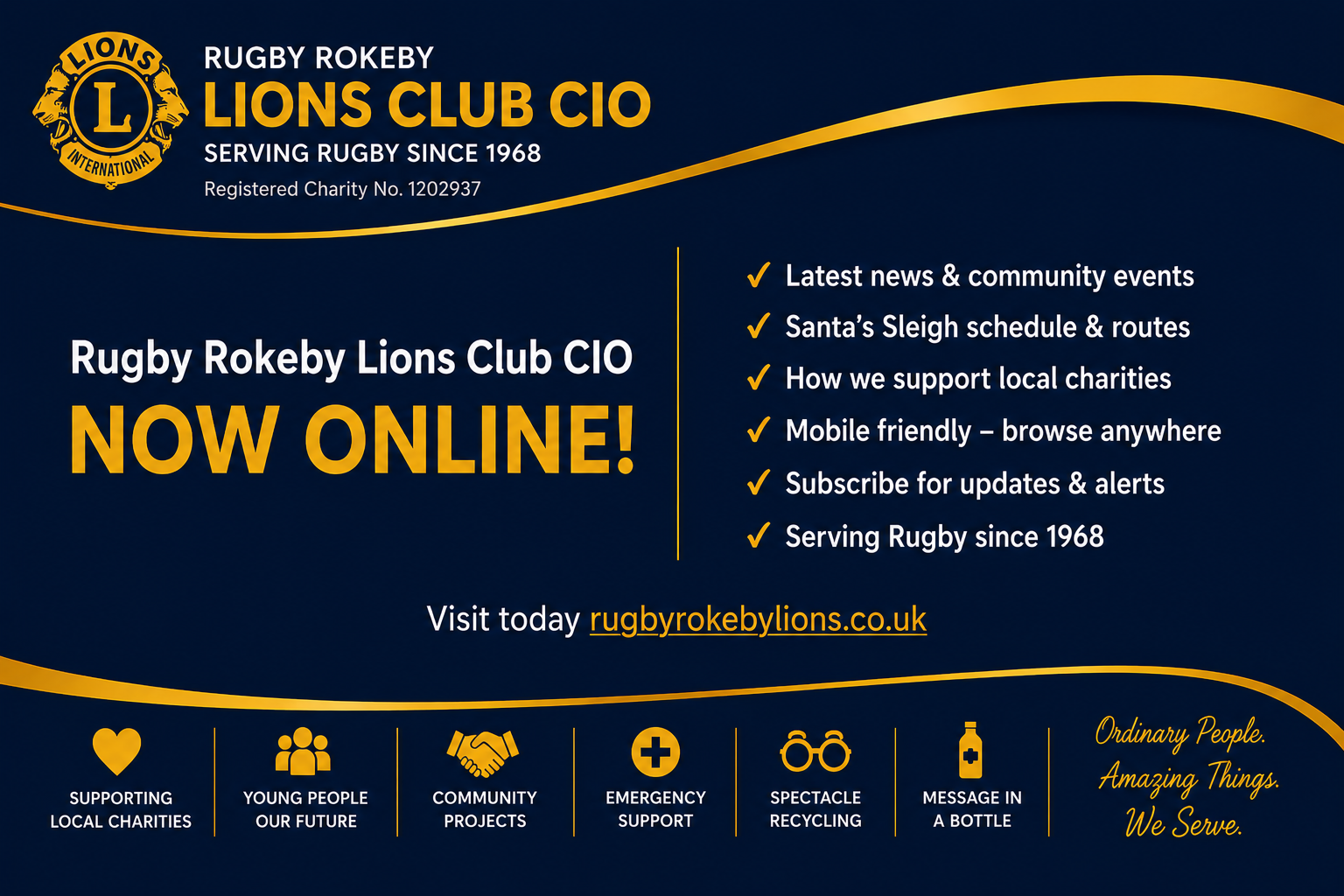 Rugby Rokeby Lions Club — We're Online!