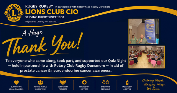 Quiz Night Thank You